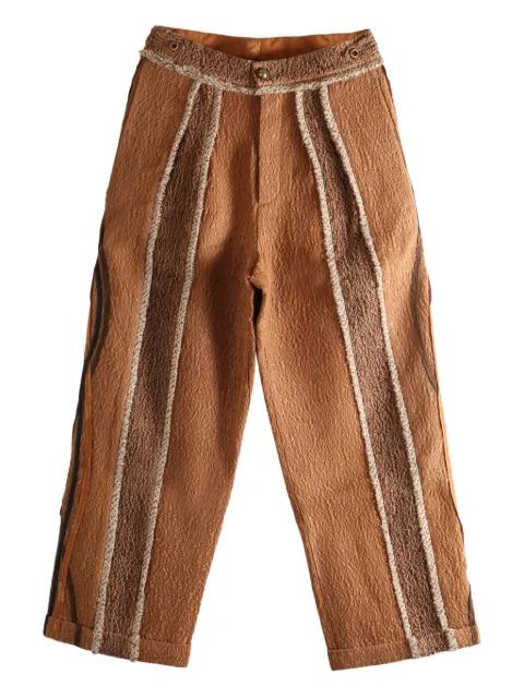 textured stripe trousers by COMMUNS
