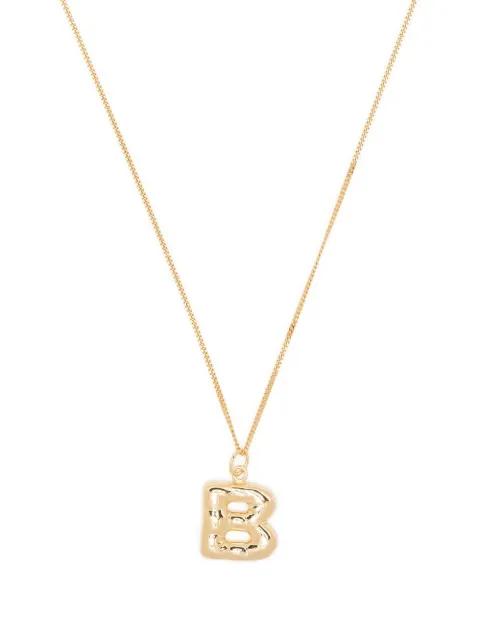 B pendant necklace by COMPLETEDWORKS