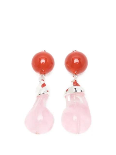 Beak drop earrings by COMPLETEDWORKS