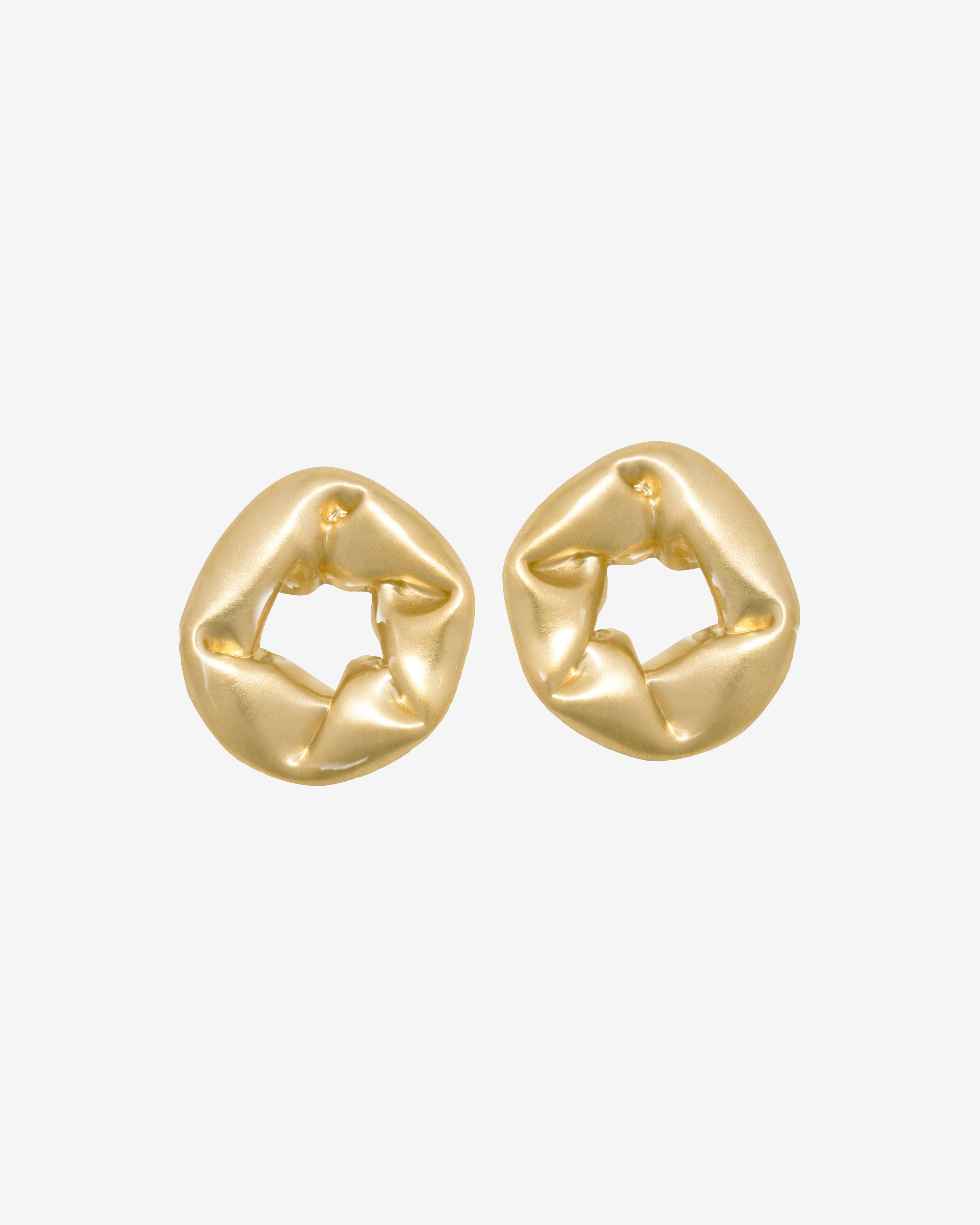 Completedworks - Women's Oversized Scrunch Earrings - (Recycled Silver) by COMPLETEDWORKS