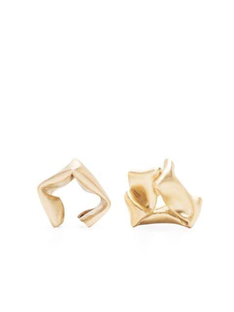 Folded, Then Crumpled earrings by COMPLETEDWORKS