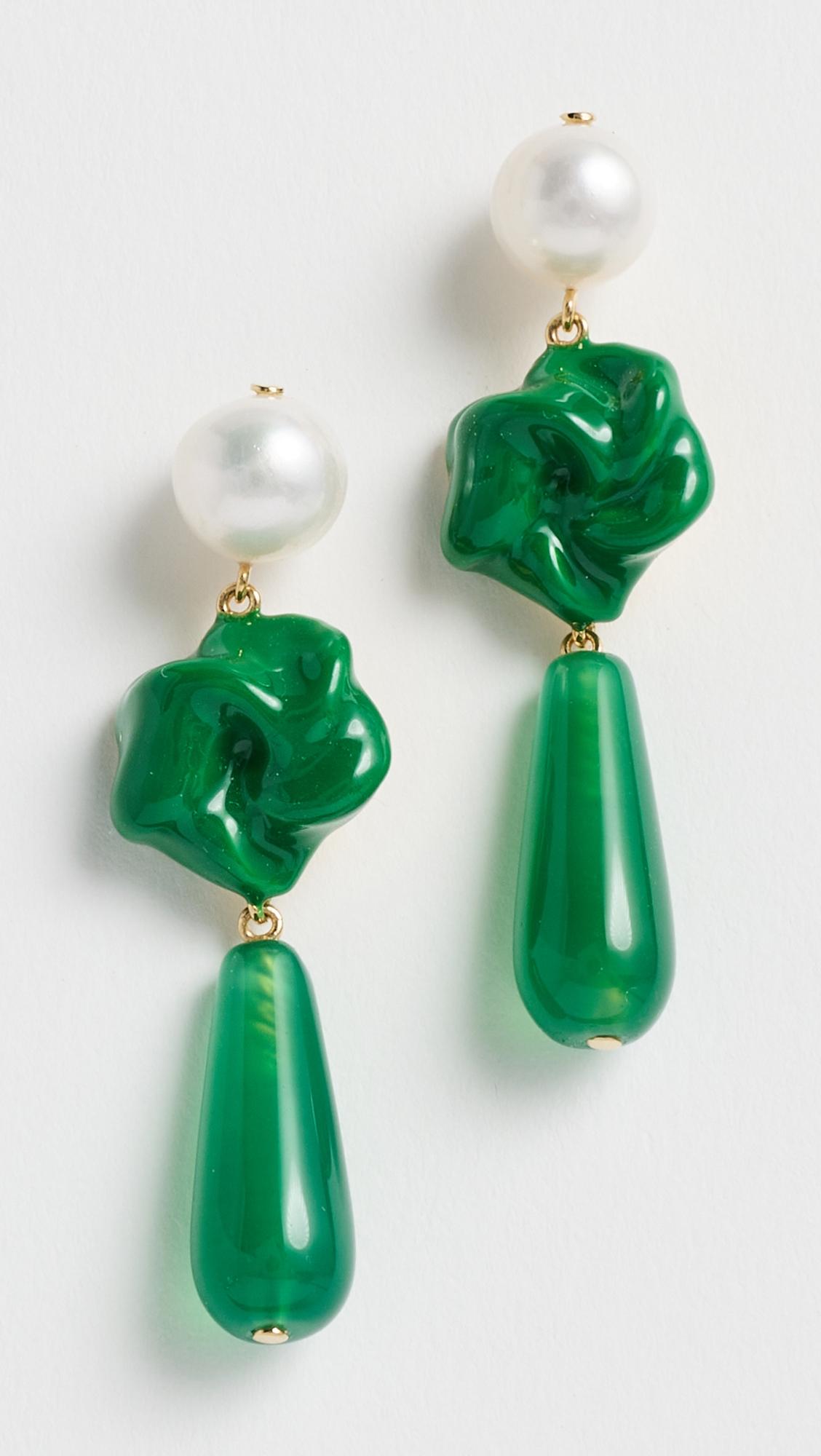 Freshwater Pearls and Beaded Earrings by COMPLETEDWORKS