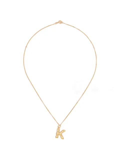 K-pendant necklace by COMPLETEDWORKS