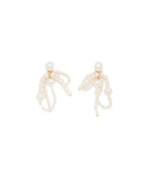 Pearl drop earrings by COMPLETEDWORKS