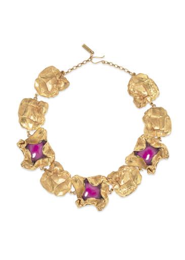 Resin and 18kt gold-plated necklace by COMPLETEDWORKS