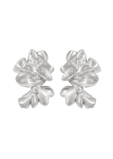 Silver-plated earrings by COMPLETEDWORKS