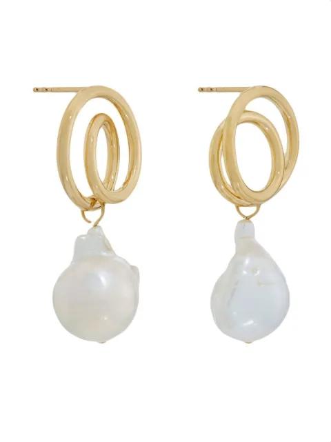 baroque-pearl drop earrings by COMPLETEDWORKS
