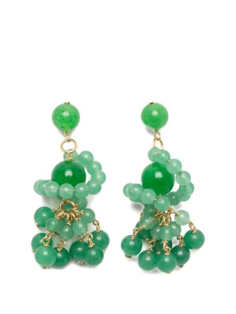 beaded drop earrings by COMPLETEDWORKS