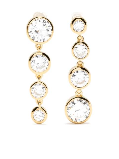crystal-embellished drop earrings by COMPLETEDWORKS
