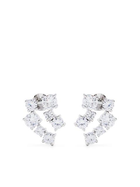 crystal polished drop earrings by COMPLETEDWORKS