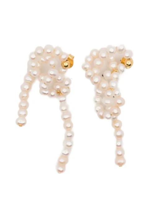 pearl earrings by COMPLETEDWORKS