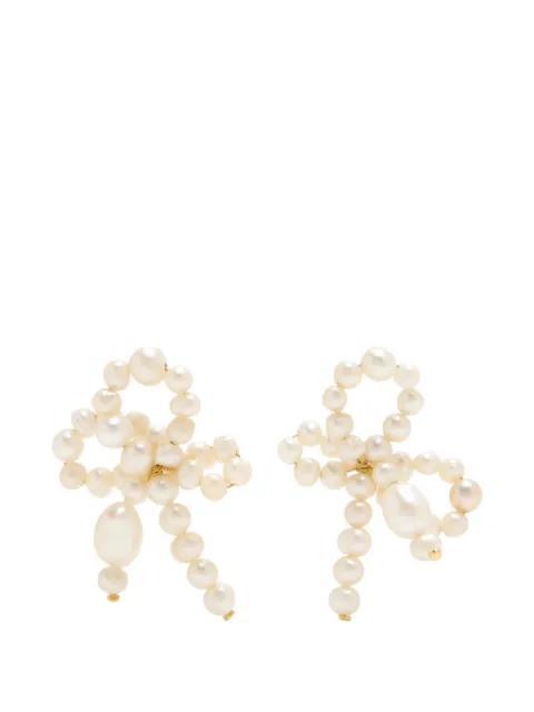 pearl-embellished earrings by COMPLETEDWORKS
