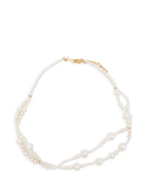 pearl necklaces by COMPLETEDWORKS