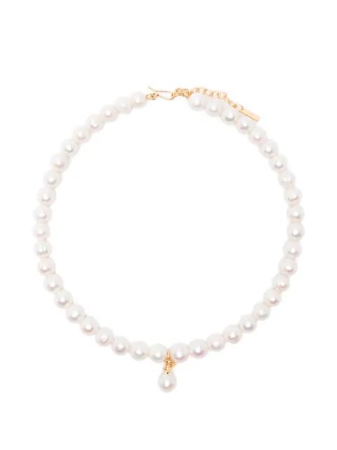 pearl-pendant necklace by COMPLETEDWORKS