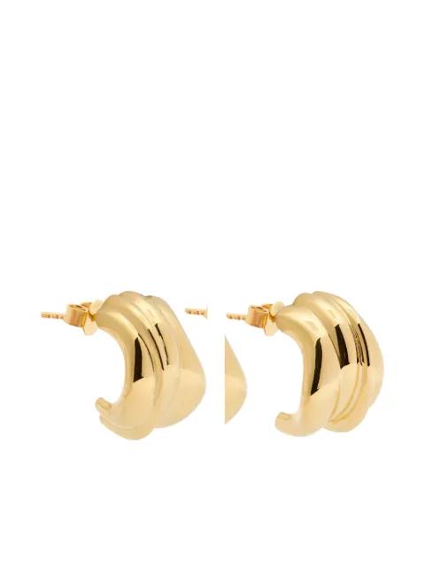 round-shape hoop earrings by COMPLETEDWORKS
