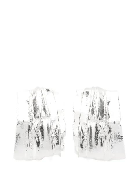textured hoop earrings by COMPLETEDWORKS