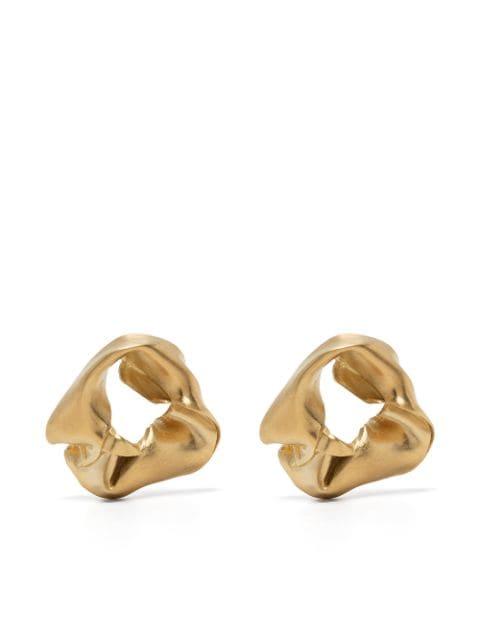 twisted hoop earrings by COMPLETEDWORKS