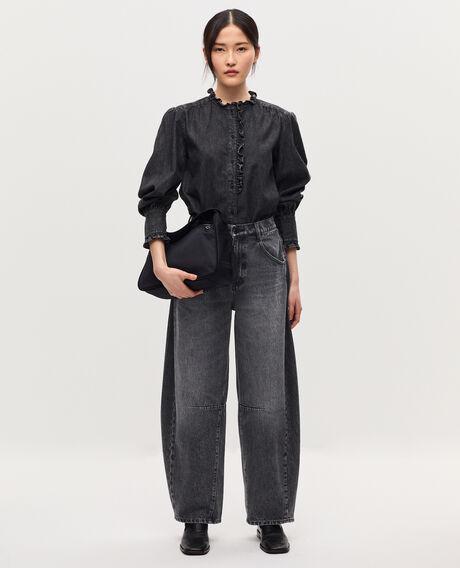 Barrel leg jeans - CHARLIE K081 dark gray 5wpe119c13 by COMPTOIR DES COTONNIERS