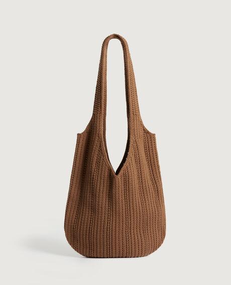 Crochet cotton bag L360 ball brown 6scba008c05 by COMPTOIR DES COTONNIERS