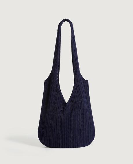 Crochet cotton bag L680 blue iris 6scba008c05 by COMPTOIR DES COTONNIERS