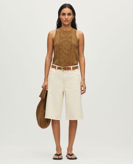 Denim bermuda shorts H305 ecru 6scpe237c62 by COMPTOIR DES COTONNIERS