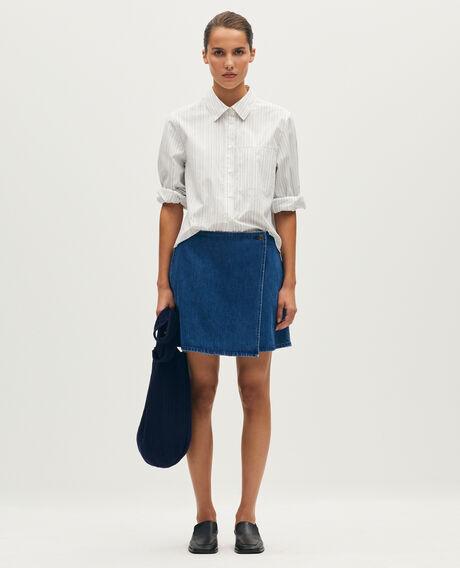 Denim mini skirt L650 medium blue 6scsk215c12 by COMPTOIR DES COTONNIERS