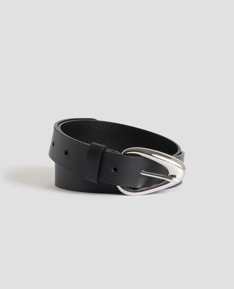 Leather belt H091 black beauty 5wbe021 by COMPTOIR DES COTONNIERS