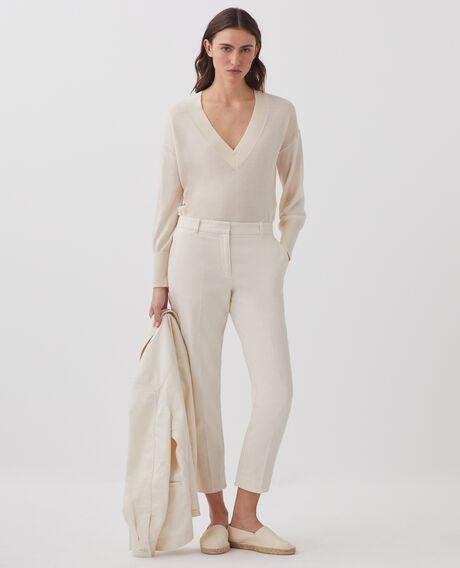 MARGUERITE cigarette trousers H303 white swan 5spa132l11 by COMPTOIR DES COTONNIERS