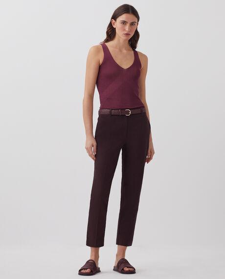 MARGUERITE cigarette trousers J790 chocolate plum 5spa132l11 by COMPTOIR DES COTONNIERS