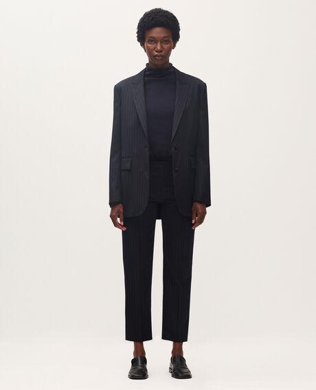 MARGUERITE wool cigarette trousers K690 st navy 2wpa021w28 by COMPTOIR DES COTONNIERS