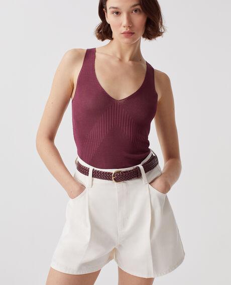 Pleated shorts H003 white 5spa031c98 by COMPTOIR DES COTONNIERS