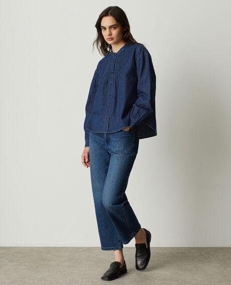Relaxed-fit denim blouse U650 blue 6wcsh097c59 by COMPTOIR DES COTONNIERS