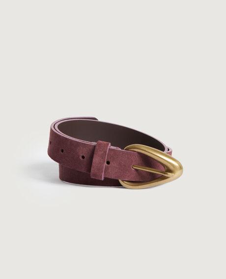 Suede leather belt L770 wine 6scbe010 by undefined