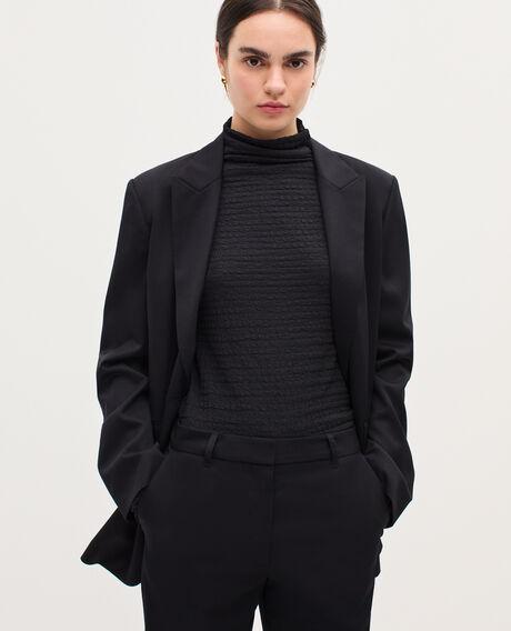 Wool tailored jacket H091 black beauty 5wja051w28 by COMPTOIR DES COTONNIERS