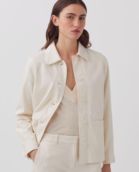 Workwear jacket H303 white swan 5sja217l11 by COMPTOIR DES COTONNIERS