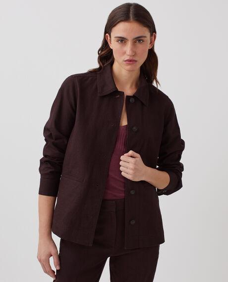 Workwear jacket J790 chocolate plum 5sja217l11 by COMPTOIR DES COTONNIERS