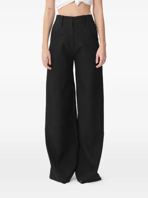 Kelly veil-detail trousers by CONCEPTO