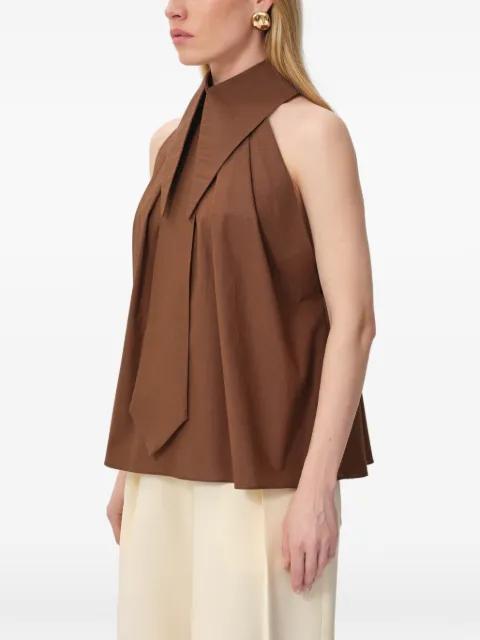 Sunlit collar-button blouse by CONCEPTO