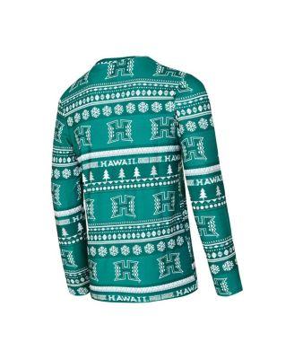Men's 2-Pieace Green Hawaii Rainbow Warriors Swivel Long Sleeve Top and Pants Sleep Set by CONCEPTS SPORT