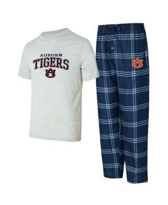 Men's 2-Piece Navy/Gray Auburn Tigers T-Shirt Pants Sleep Set by CONCEPTS SPORT