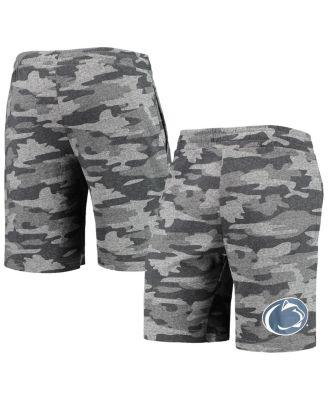 Men's Charcoal, Gray Penn State Nittany Lions Camo Backup Terry Jam Lounge Shorts by CONCEPTS SPORT