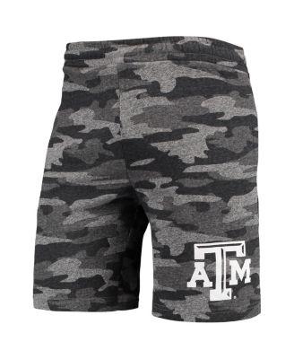 Men's Charcoal, Gray Texas A&M Aggies Camo Backup Terry Jam Lounge Shorts by CONCEPTS SPORT