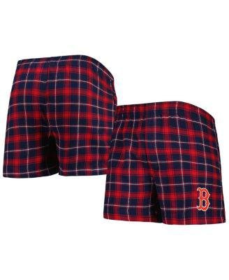 Men's Navy, Red Boston Red Sox Ledger Flannel Boxers by CONCEPTS SPORT