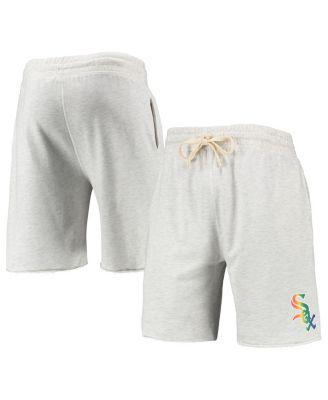 Men's Oatmeal Chicago White Sox Mainstream Logo Terry Tri-Blend Shorts by CONCEPTS SPORT