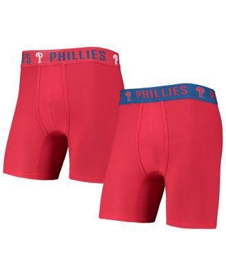Men's Red, Royal Philadelphia Phillies Two-Pack Flagship Boxer Briefs Set by CONCEPTS SPORT
