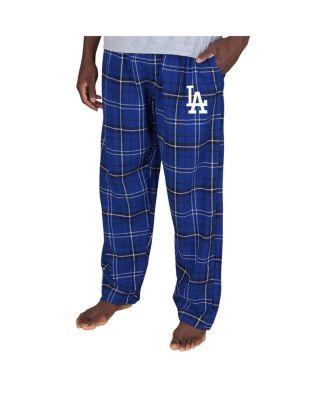 Men's Royal Los Angeles Dodgers Ultimate Plaid Flannel Pajama Pants by CONCEPTS SPORT