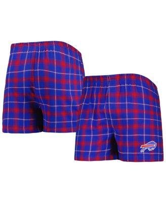 Men's Royal, Red Buffalo Bills Ledger Flannel Boxers by CONCEPTS SPORT