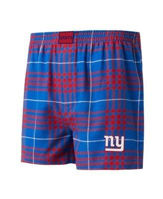 Men's Royal, Red New York Giants Concord Flannel Boxers by CONCEPTS SPORT