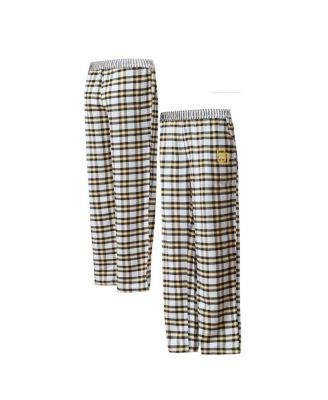 Women's Black, Gold San Diego Padres Sienna Flannel Sleep Pants by CONCEPTS SPORT