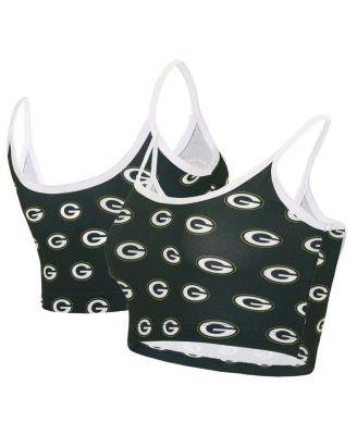 Women's Green Green Bay Packers Gauge Lounge Bralette by CONCEPTS SPORT